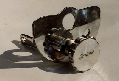 Photo: Steering damper, leaf spring forks